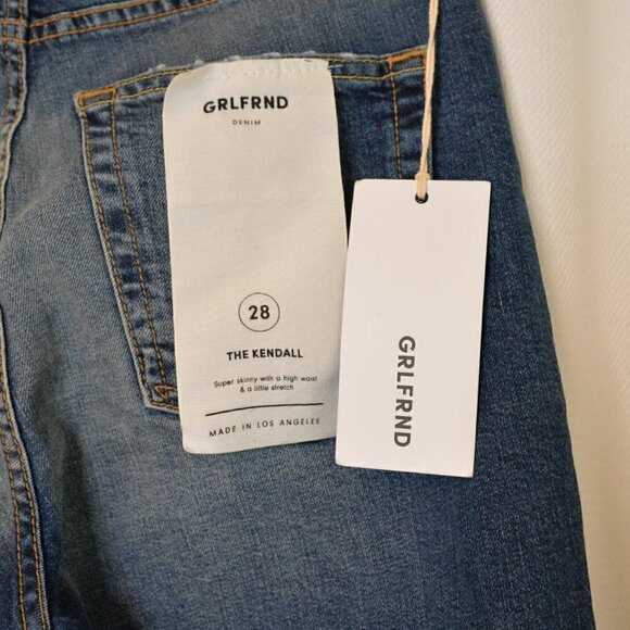 NWT GRLFRND Kendall Super Stretch High-rise Skinny Jean in Fox Fire Sz 28 - Picture 9 of 11